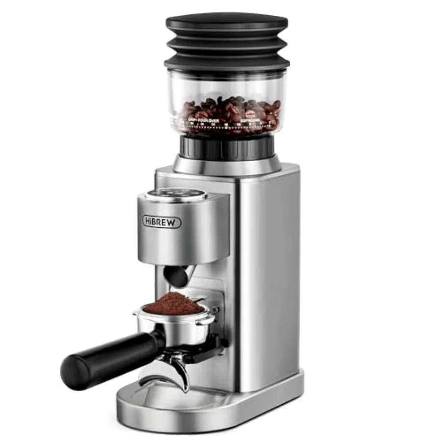 G7 Electric Coffee Grinder - 48 Precise Grind Settings for Espresso/Pour Over/French Press Large Capacity Bean Hopper Portion C
