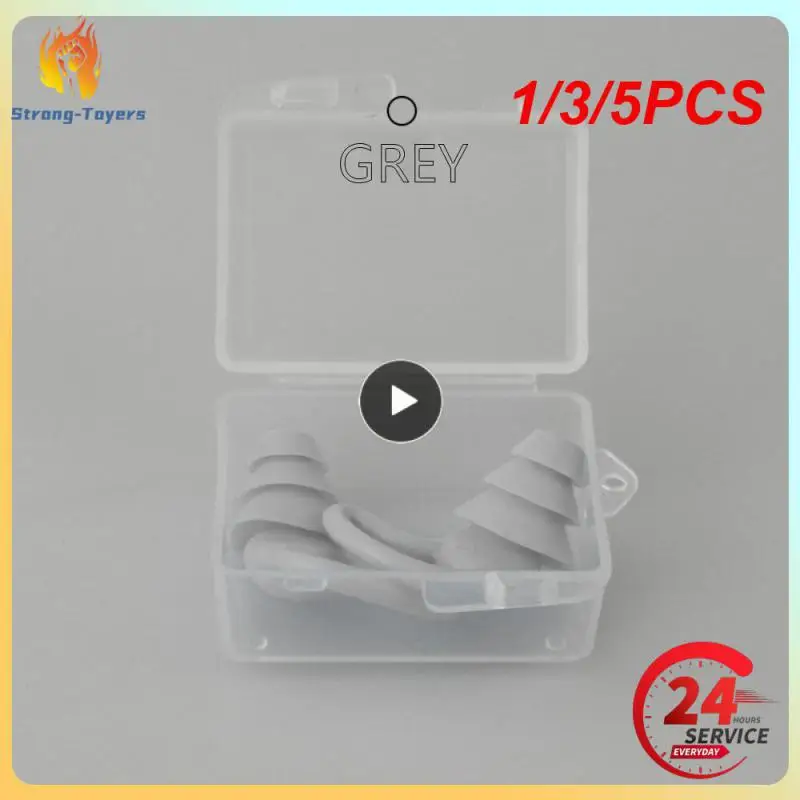 

1/3/5 шт., водонепроницаемые спиральные беруши