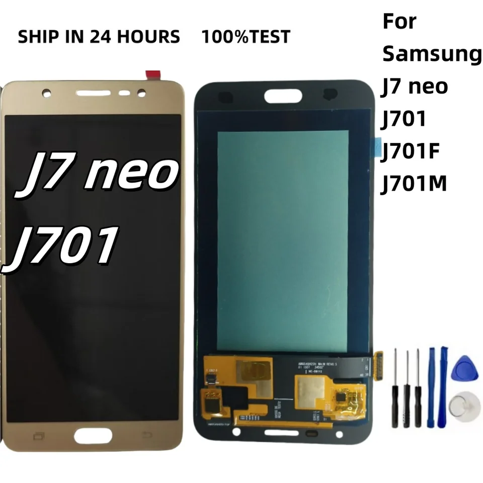 100% NEW TFT /OLED For Samsung Galaxy J7 neo J701 J701F J701M lcd