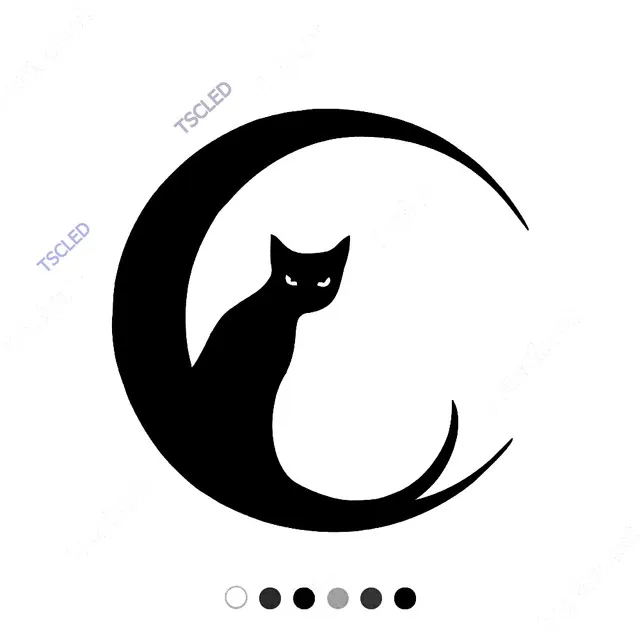 

Cats Waiting On The moon Sticker Sticker