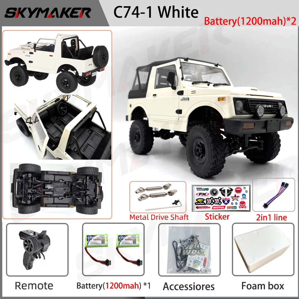 WPL C74-1 WPL C74★カスタムカー★h.k★ WPL C74-1 Jimny 4x4 with convertible top (overseas version