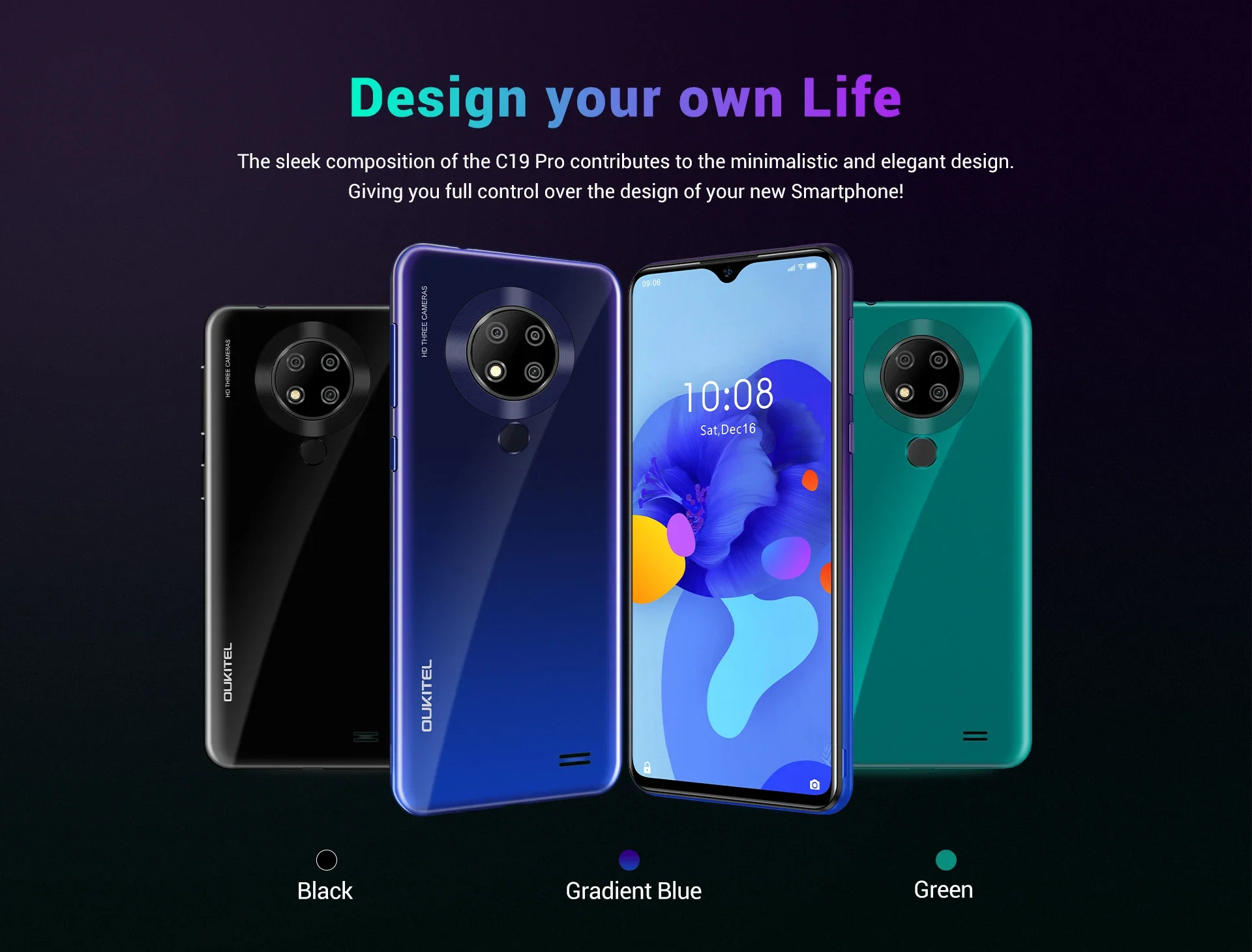【SIM☆FREE】OUKITEL C19 GREEN OUKITEL C19 Pro - Unlocked SIM Free Android 10 Phone