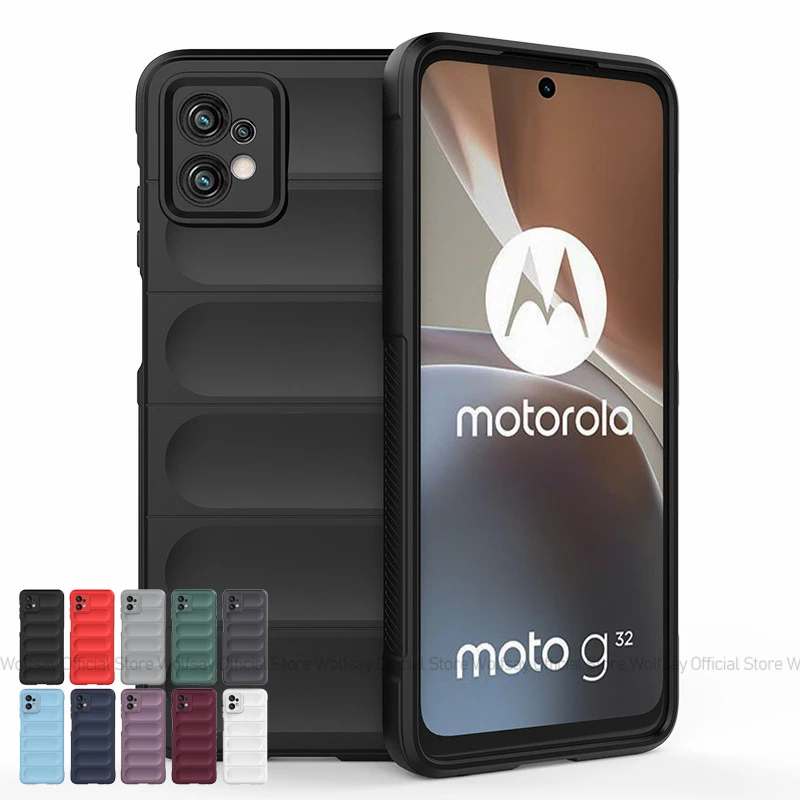 Per Motorola Moto G32 Custodia Luxury Skin Silicone Antiurto Anti-Impronta Tpu Cover Posteriore Del Telefono Per Motorola Moto G32 G62 5G