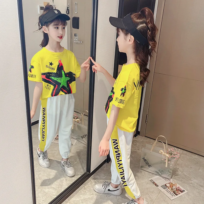 Girls Clothing Sets Summer Clothes For Baby Girls T-shirt And Pants Suit Tracksuit For Kids Outfit Fashion Children Clothes Set