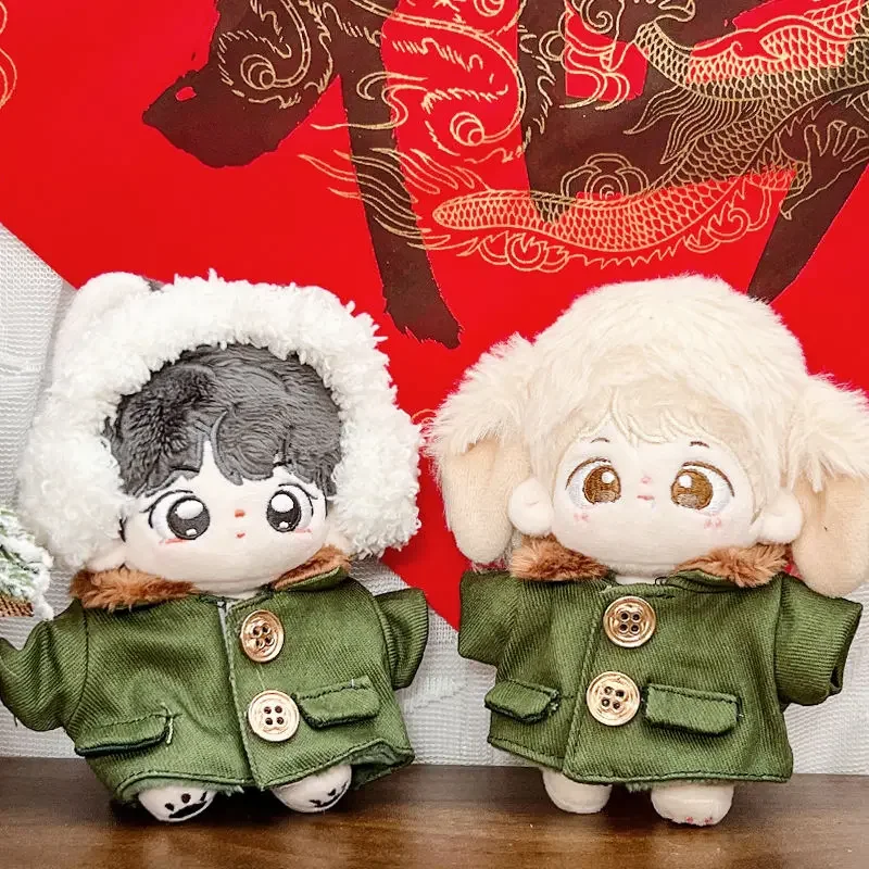 10cm baby clothes, winter coat, cotton doll accessories, changing dolls 6