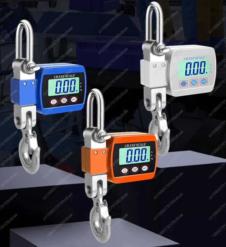 1500KG Remote Control Heavy Duty Alloy Steel Hook Weighing Tools 1.5T LCD Display Electronic Hanging Scale