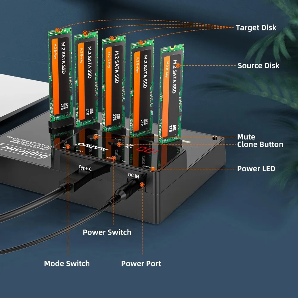 MAIWO ܺ M2 SSD SATA ̽, ܺ Hd ̽, CŸ   M.2 NGFF ϵ ̺ ̽, PC ̽  ϵ ̺ ̽