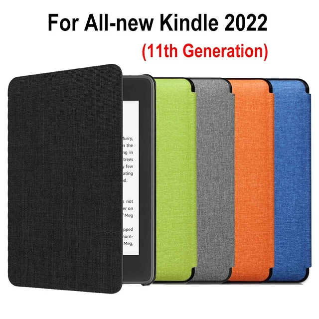  Funda para Kindle de 11.ª generación 2022 de 6 pulgadas,  ángulos de visión múltiples de 360 grados, soporte ajustable, cubierta de  piel sintética, pata de gato : Electrónica