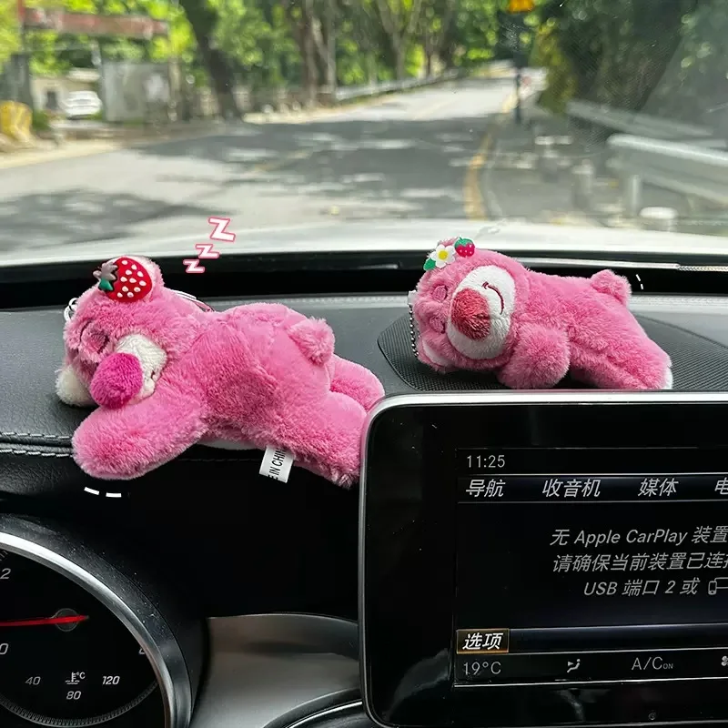 딸기 곰 자동차 시프트 핸들 장식 방향 조명 와이퍼 피규어, 자동차 장식 부품