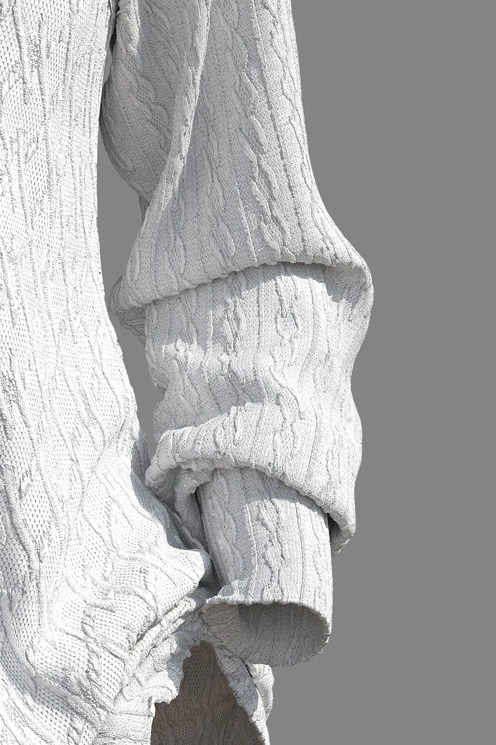 Рисунок 6 - Повседневный белый вязаный свитер