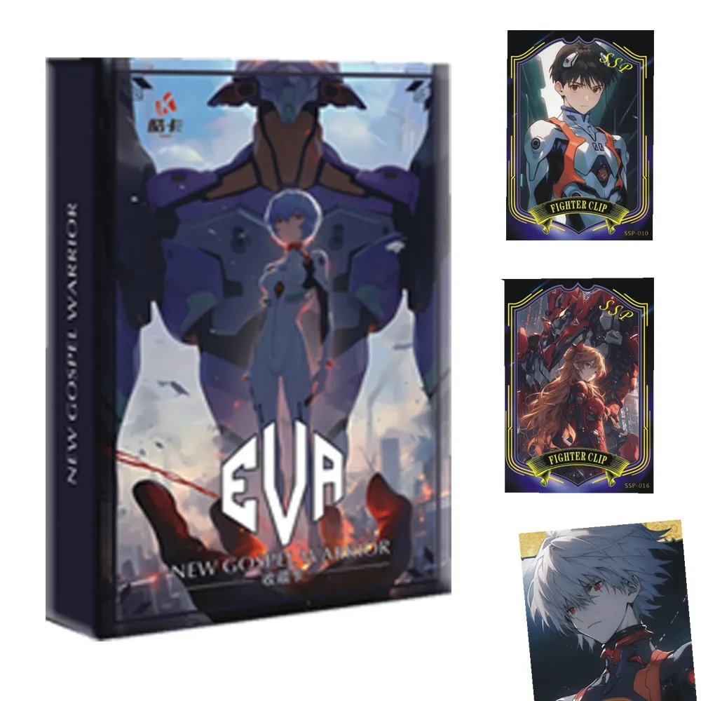 

EVA Neon Genesis Evangelion Collection for Kids Exquisite Genuine Science Fiction Animation Rare Limited Card Family Table Toys