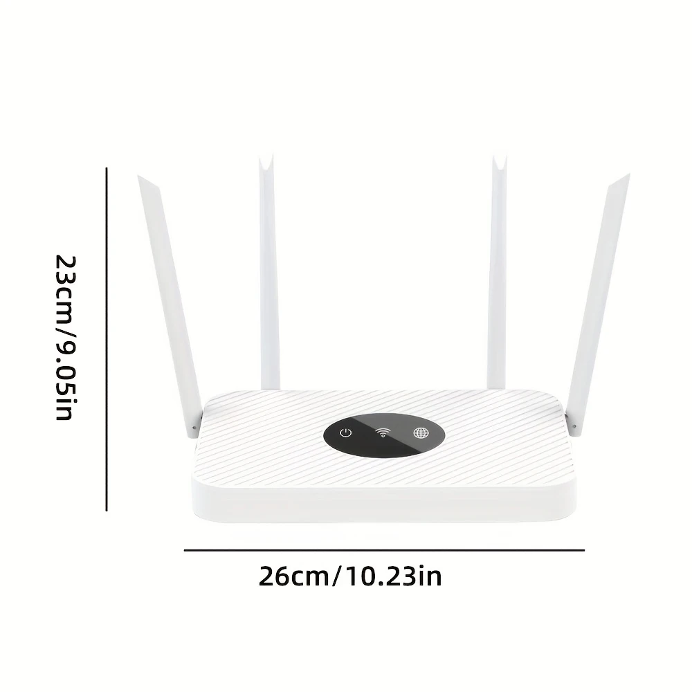 Wifi 6 Wireless Router Wifi Fiber Broadband High-speed Unlimited 4 Antennas 2.4ghz Strong Signal Ultra-fast Broadband Coverage