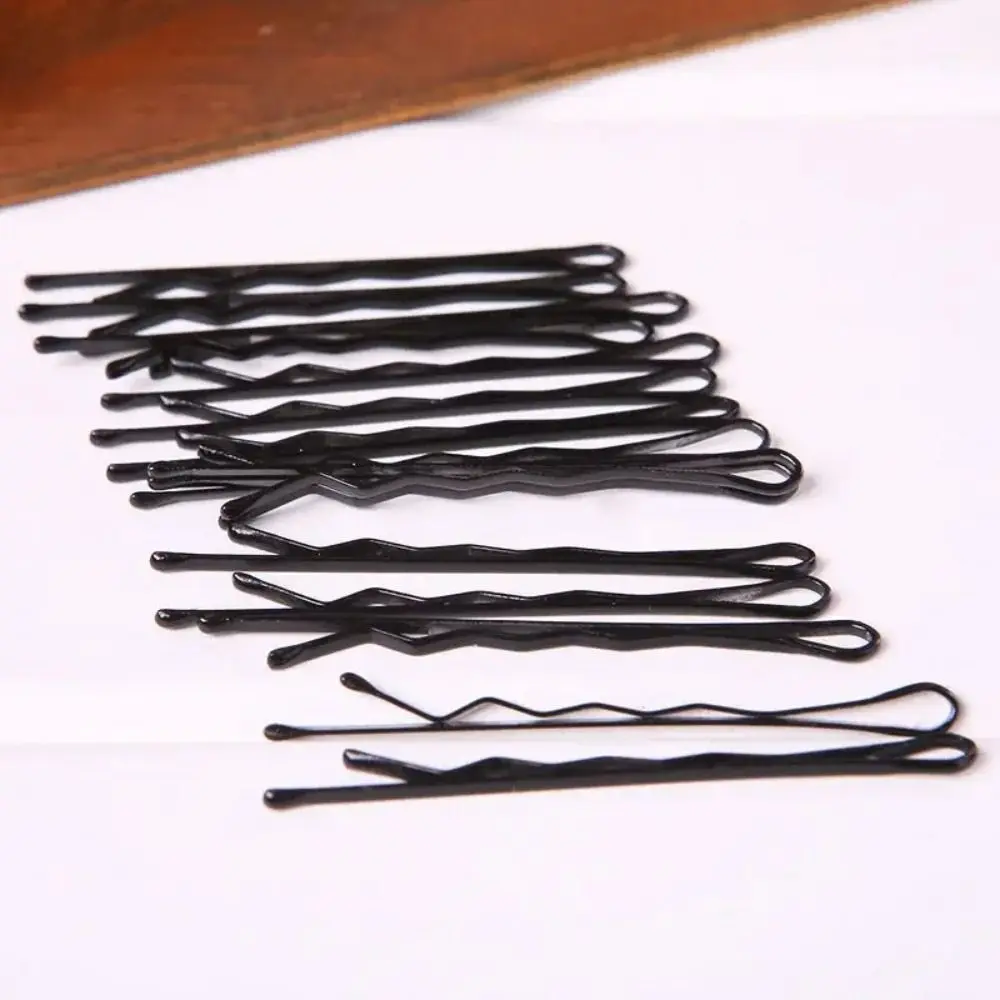 50/600pcs New Invisible Black Hairpins Wave U-shaped Women Hair Clip Metal Barrettes Women Styling Hair Accessories