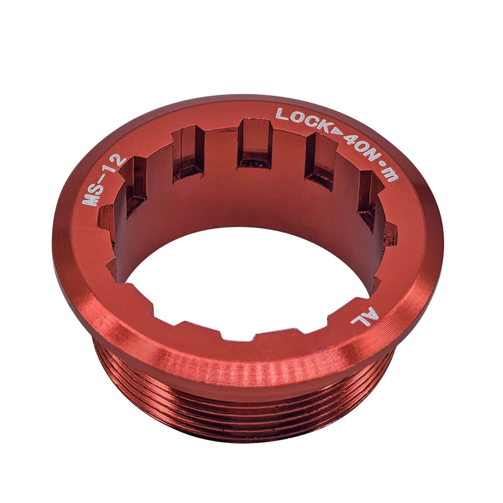 2 Pcs Bike Cassette Lockring CNC Aluminium Flywheel Cover MicroSpline 12 Speed Bicycle Part Accessories bike cassette lockring