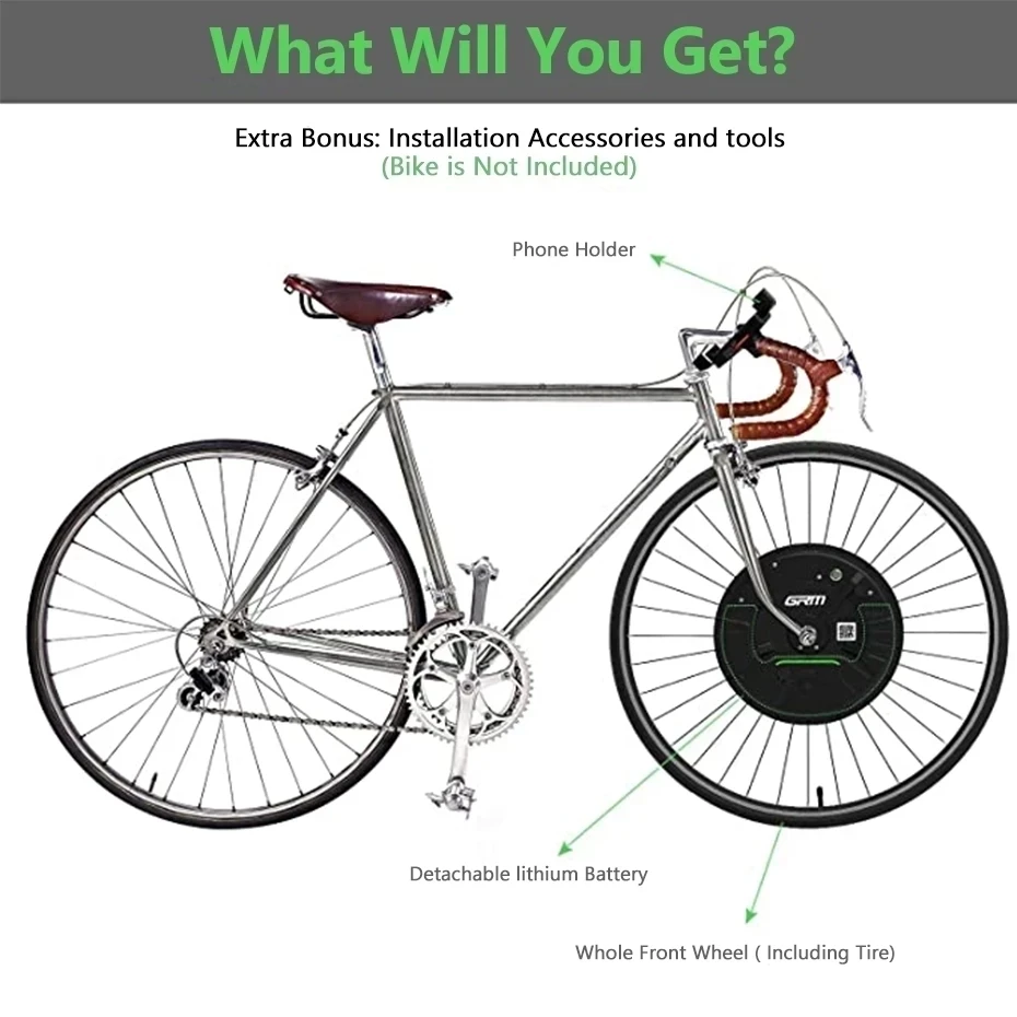 Full Imotor Electric Bike Conversion Kit E-Bike Motor Set for