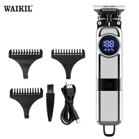 WAIKIL Men's Electric Hair Clipper Oil Head Carving Hair Salon Professional Hair Clipper USB Charging Digital Hair Clipper Tool 1
