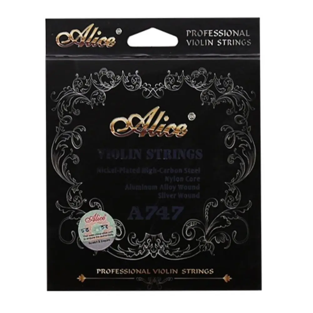 

1 Set Nylon Violin Strings Alloy 1/8 1/4 1/2 3/4 4/4 a747 Violin String High-carbon Steel Universal Nylon Violin Core Violinist