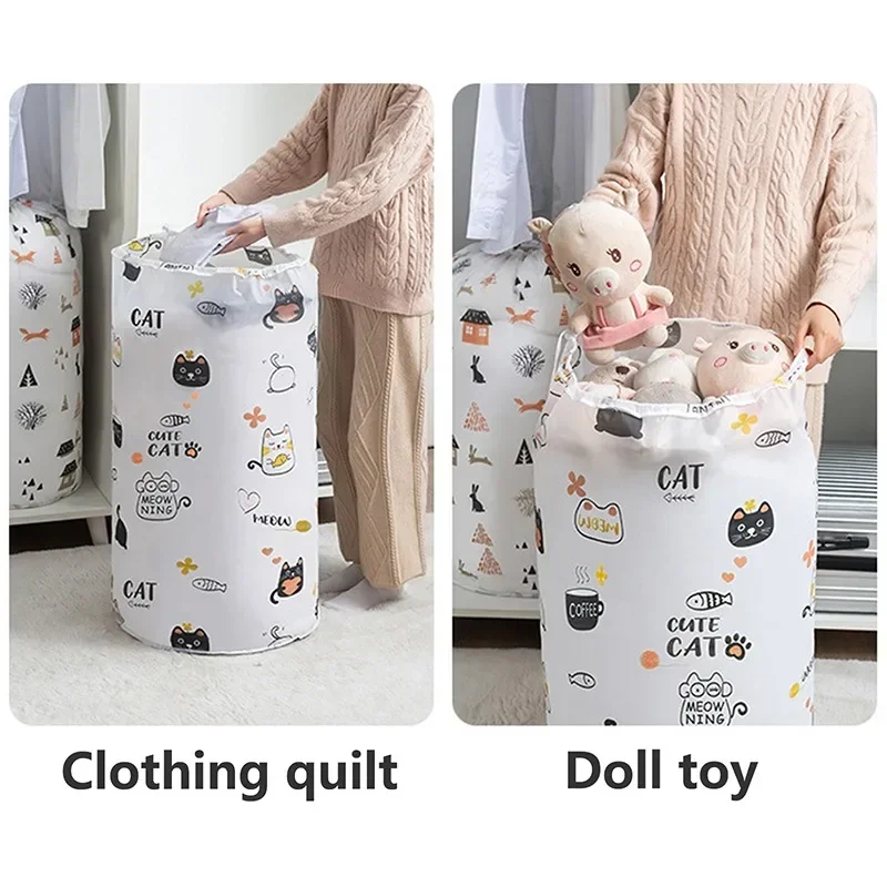 Quilt Clothing Doll Toy Storage Bag Moisture Mould Proof Clothes Organizer Drawstring Bundle Mouth Moving Packaging Sorting Bags 4