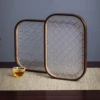 Bamboo Crystal Tray - Bathroom Decor Organizer for Counter - Modern Home Decor Organization Set for Soap Dispenser Candle 1
