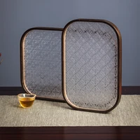 Bamboo Crystal Tray - Bathroom Decor Organizer for Counter - Modern Home Decor Organization Set for Soap Dispenser Candle 1