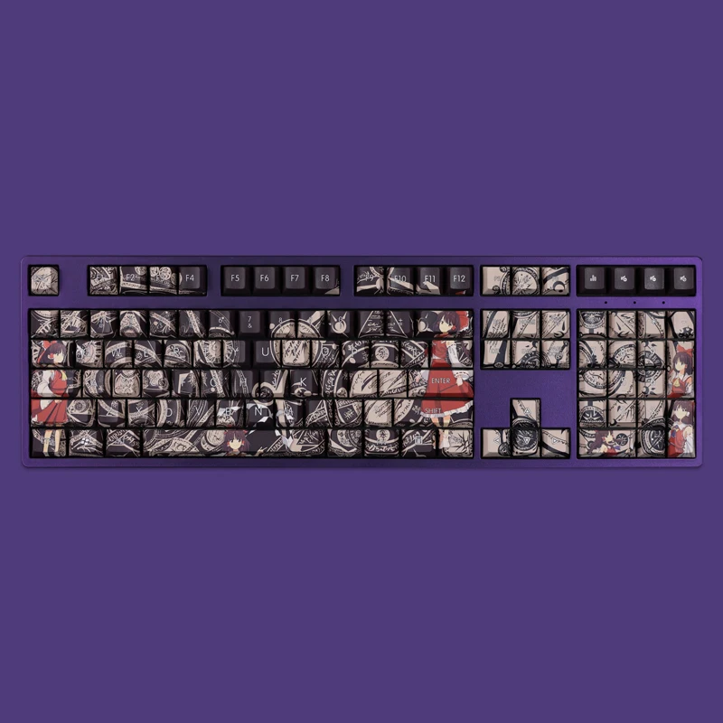 teclas touhou projeto anime pbt cherry perfil keycaps para teclado mecânico