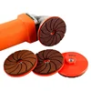 3PCS 3" 80mm Integrated Diamond Dry Polishing Pad With Backer For Grinding Granite Stone Concrete Marble Quartz Abrasive Tools