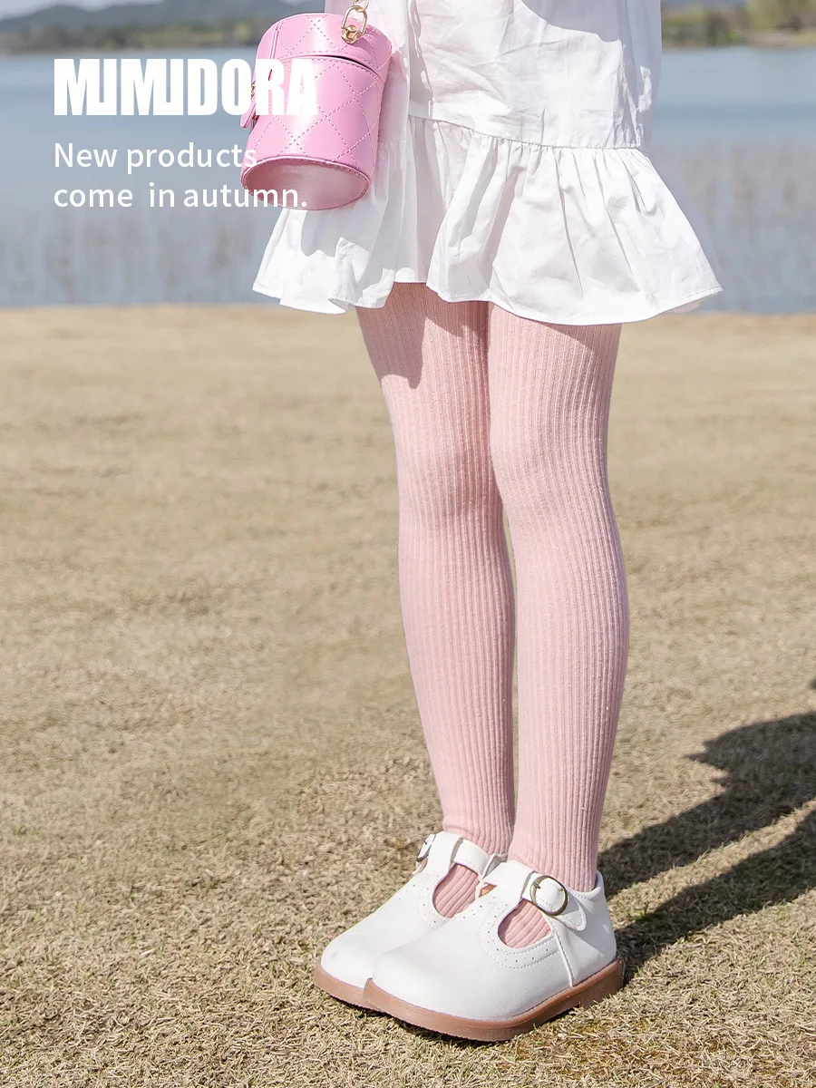 Children Cotton Leggings Spring and Autumn Girls Pantyhose Boneless Combed Cotton Pantyhose Princess stockings