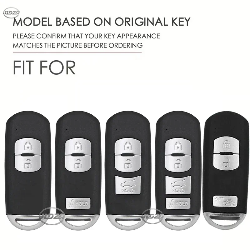 Silicone Car Key Case Cover for MAZDA 2 3 5 6 CX-3 CX-5 CX-7 CX-9 Speed Miata MX5 Shell Jacket Protector 2 3 4 Buttons