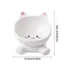 Cat Ear Ceramic Feeding Bowl Reusable Food Container Stable base anti-tip inclined mouth cat drinking water bowl pet supplies 6