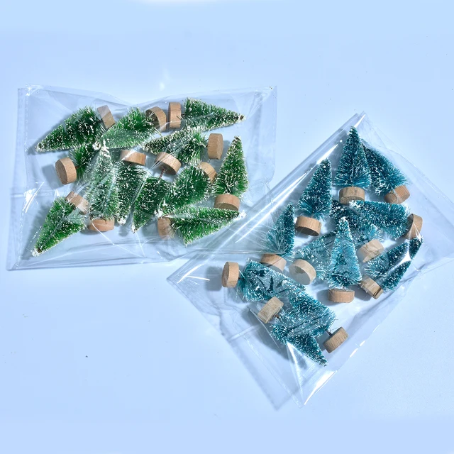 작은 크리스마스 트리 DIY 장식, 12개의 크리스마스 장식품, Navidad 선물 및 크리스마스 홈 장식 용도, 무료 배송 및 71% 할인율
