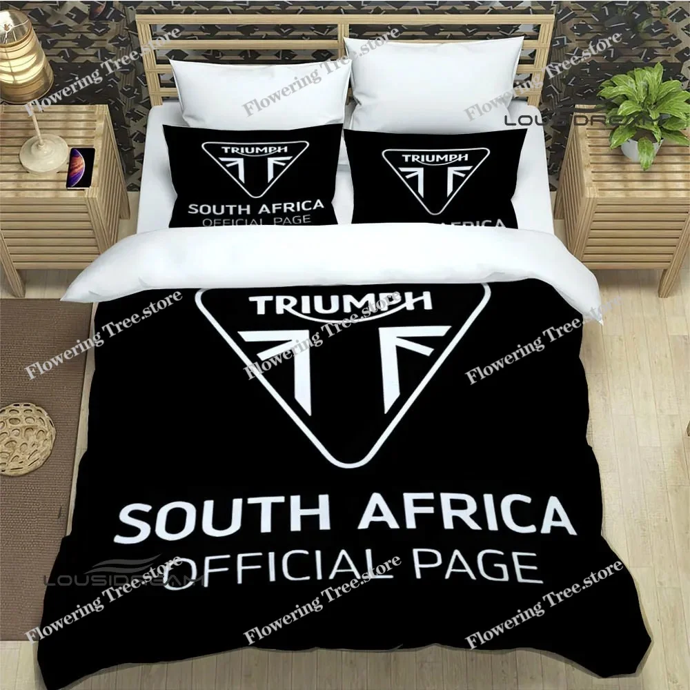 3D T-Triumphs Motorcycle Bedding Sets Exquisite Bed Supplies Set Duvet Cover Bed Comforter Set Bedding Set Luxury Birthday Gift 2