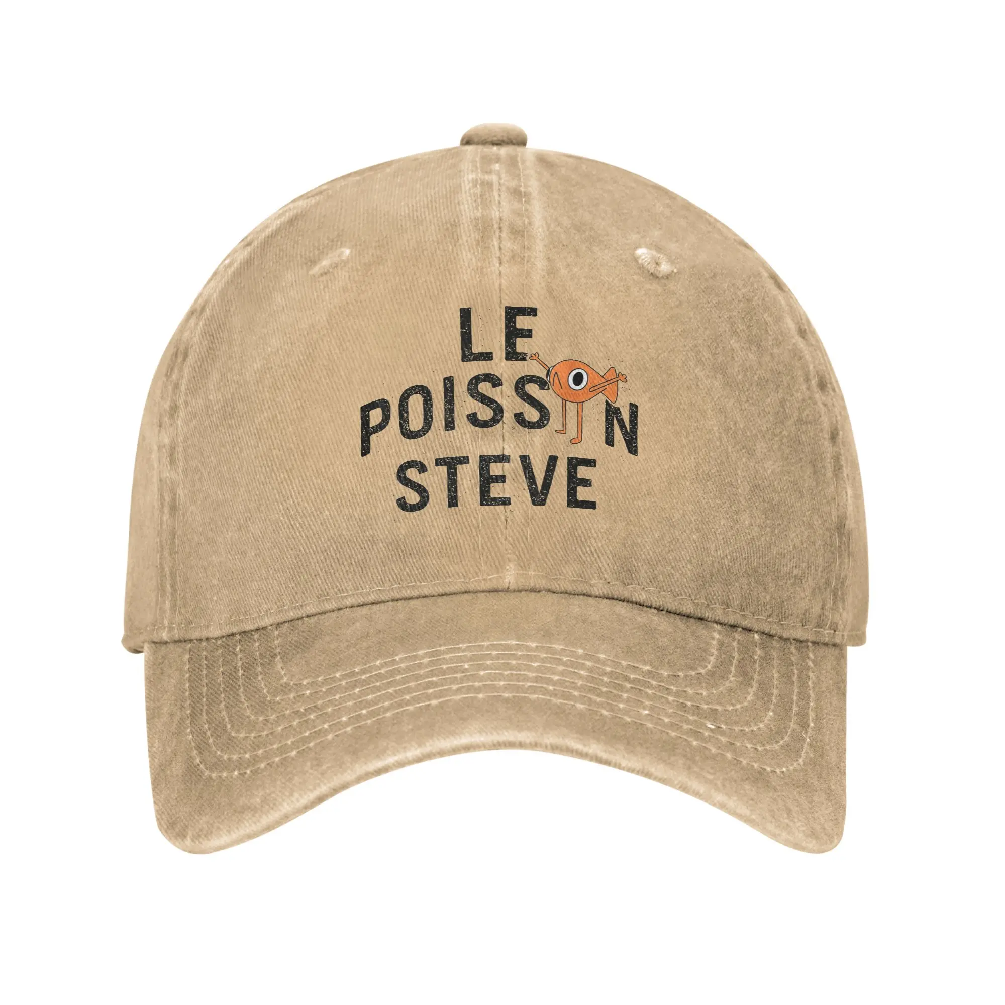 Baseball Cap 2025 Funny Fish Le Poisson Steve Spring Trendy Hip Hop Hats Women Men Custom Hunting Camping Hot Sale Snapback Cap