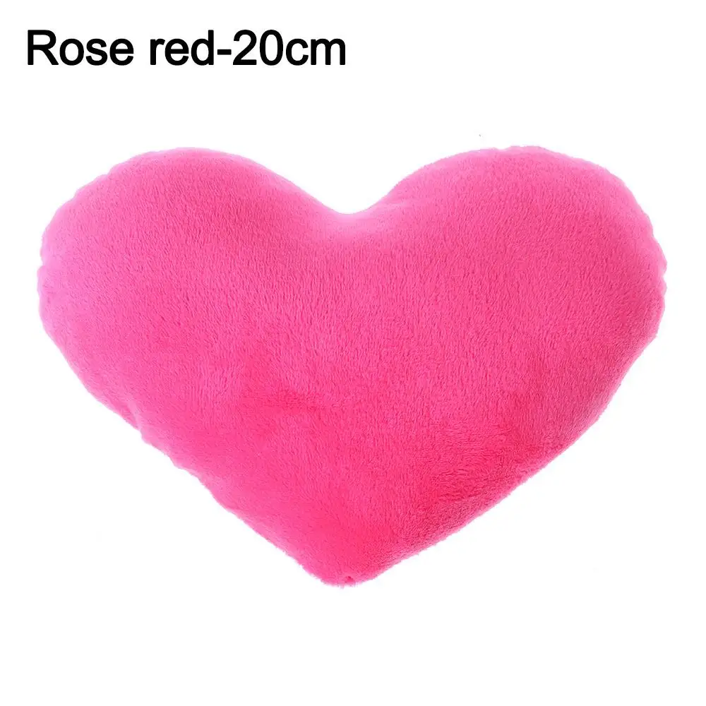 PP cotton Soft Pillow Comfortable Heart Plush Pillow Red Color Pink Color Stuffed Pillow Heart Shape Home Decorative