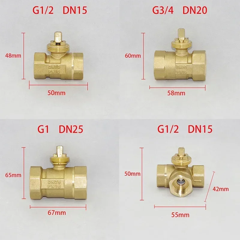 Latão Motorizado Válvula de Esfera Atuador Elétrico 3-wire Dois Controle Maneiras Way Dn15 Dn20 Dn25 Dn32 Dn40 220v ac