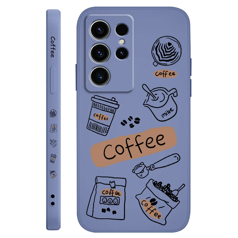 Coffee Beans Pattern Phone Case - Elegant and Durable Design