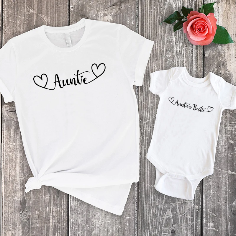 Camicie abbinate zia e figlia camicia abbinata zia e figlia nuova camicia per bebè zia Baby Matching Family Outfits