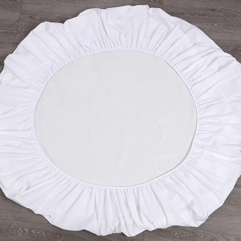 Description Picture 5 of itemSolid Mattress Protector Cover Home Hotel Bed Fitted Sheet With Elastic All-around Band