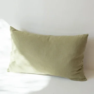 Elegant Pure Linen Throw Pillow Cover - Custom Size Envelope Euro Sham