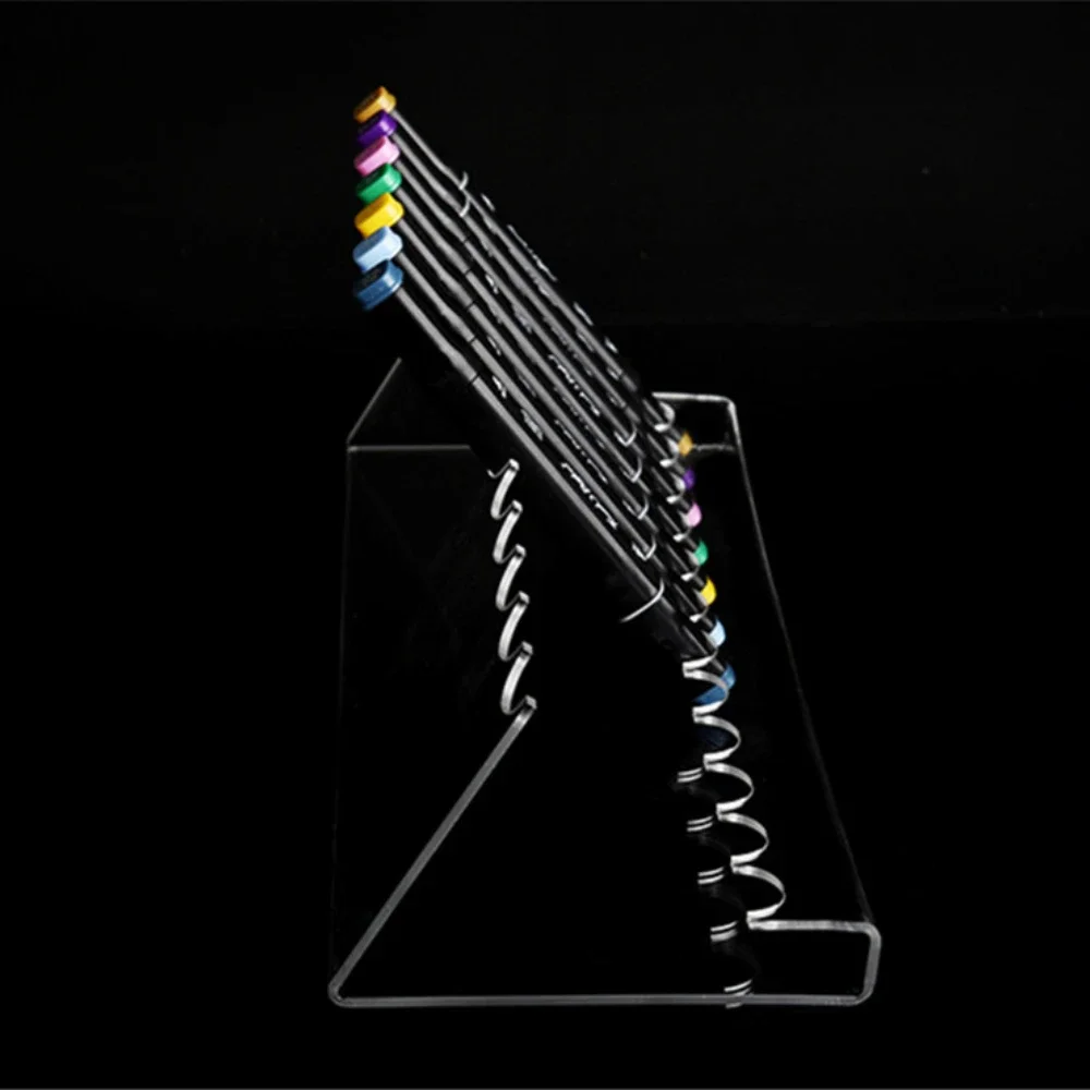 6/12 pens Acrylic Pen Stand Pen Holder Stationery Display Stand Makeup Eyebrow Pen Holder Test Tube Rack DC05 6