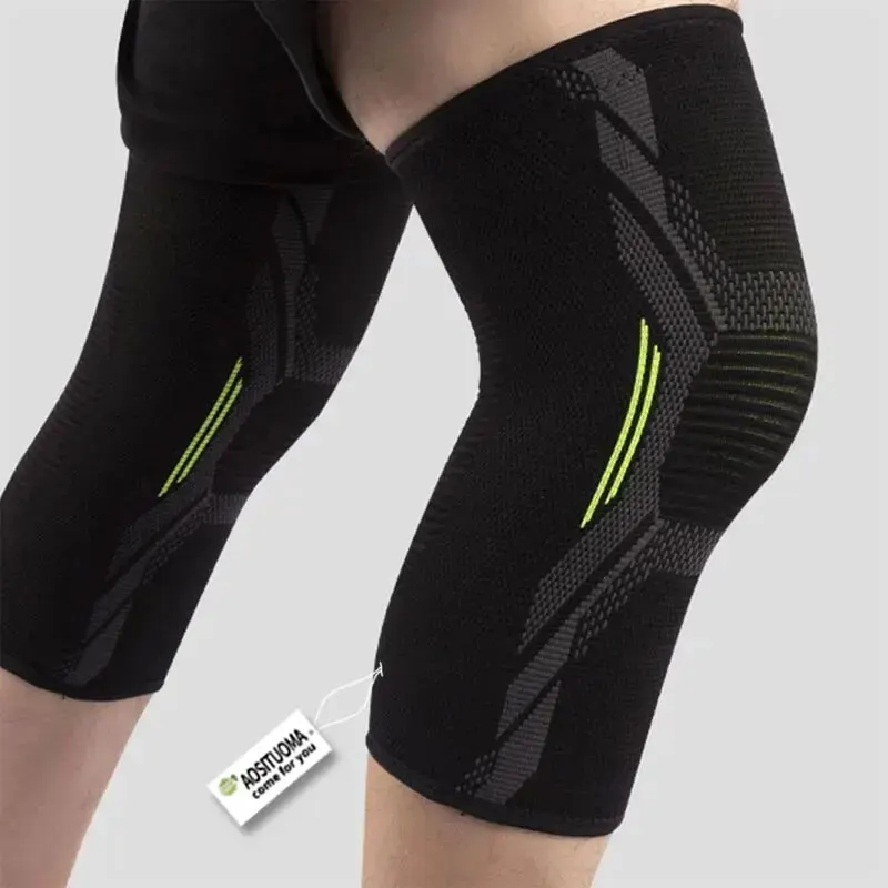 Sports Knee Pads Knitted Nylon Running Basketball Jump Rope for Men and Women