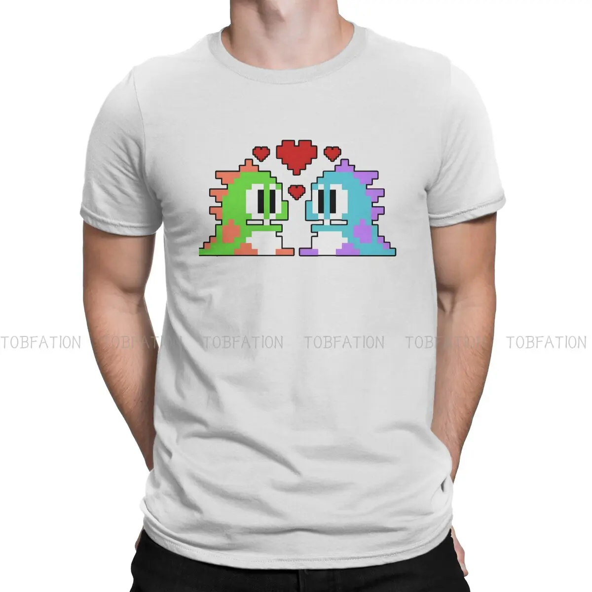 Bub Nd Bob Tshirt Girocollo Bubble Bobble Fabric Classic T Shirt Uomo Top Fashion Big Sale