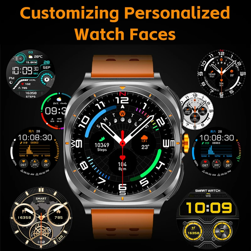 New Upgraded For smasung official TWS 2 in 1 SmartWatch with Headphones Bluetooth Call IP68 Waterproof Outdoor Sport Smartwatch 6