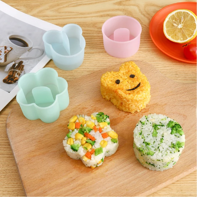 1~5PCS Trilater Form for Onigiri Rice Ball Sushi Maker Non-Stick Kitchen Sushi  Making Kit Seaweed Press Device Mold For Kids - AliExpress