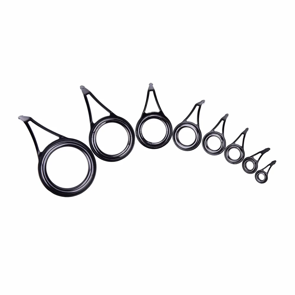 Fishing Rod Guide Stainless Steel Ceramic Tip Top Ring Circle Pole Repair Kit Set Fishing Accessories Fishing Lovers Tool Fishing Rod Guide Repair Kit Fishing Accessories Fishing Tools Fishing Tool Fishing Tackle 1/8Pcs