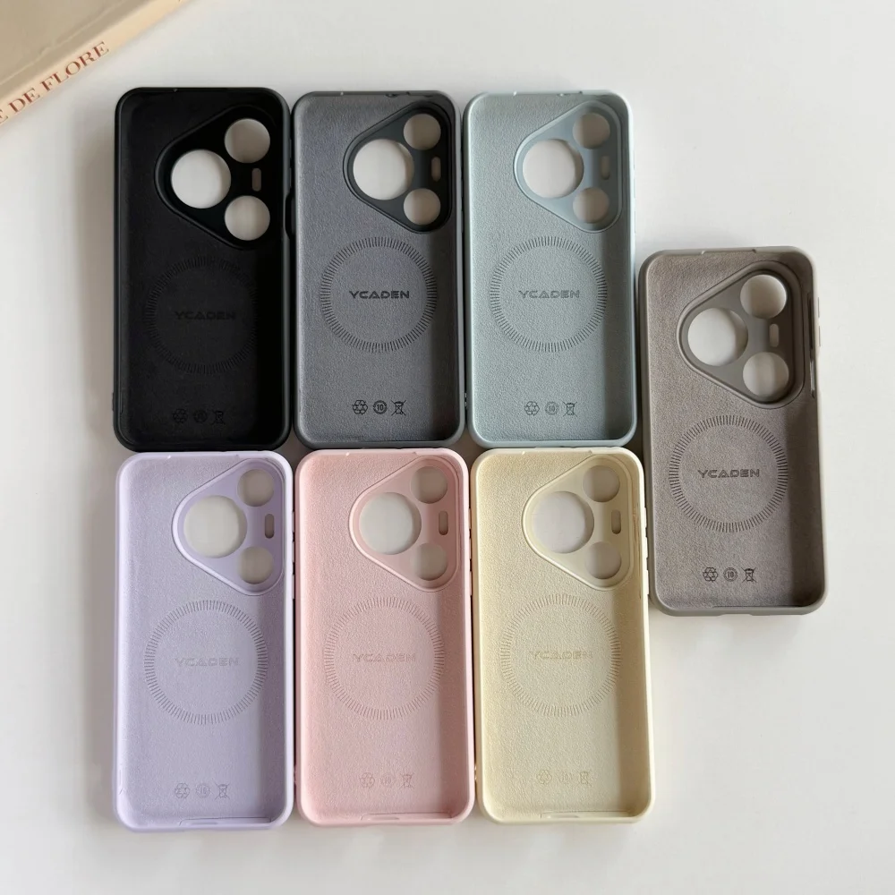 Luxury Liquid Silicone Soft Magnetic Phone Case Cover