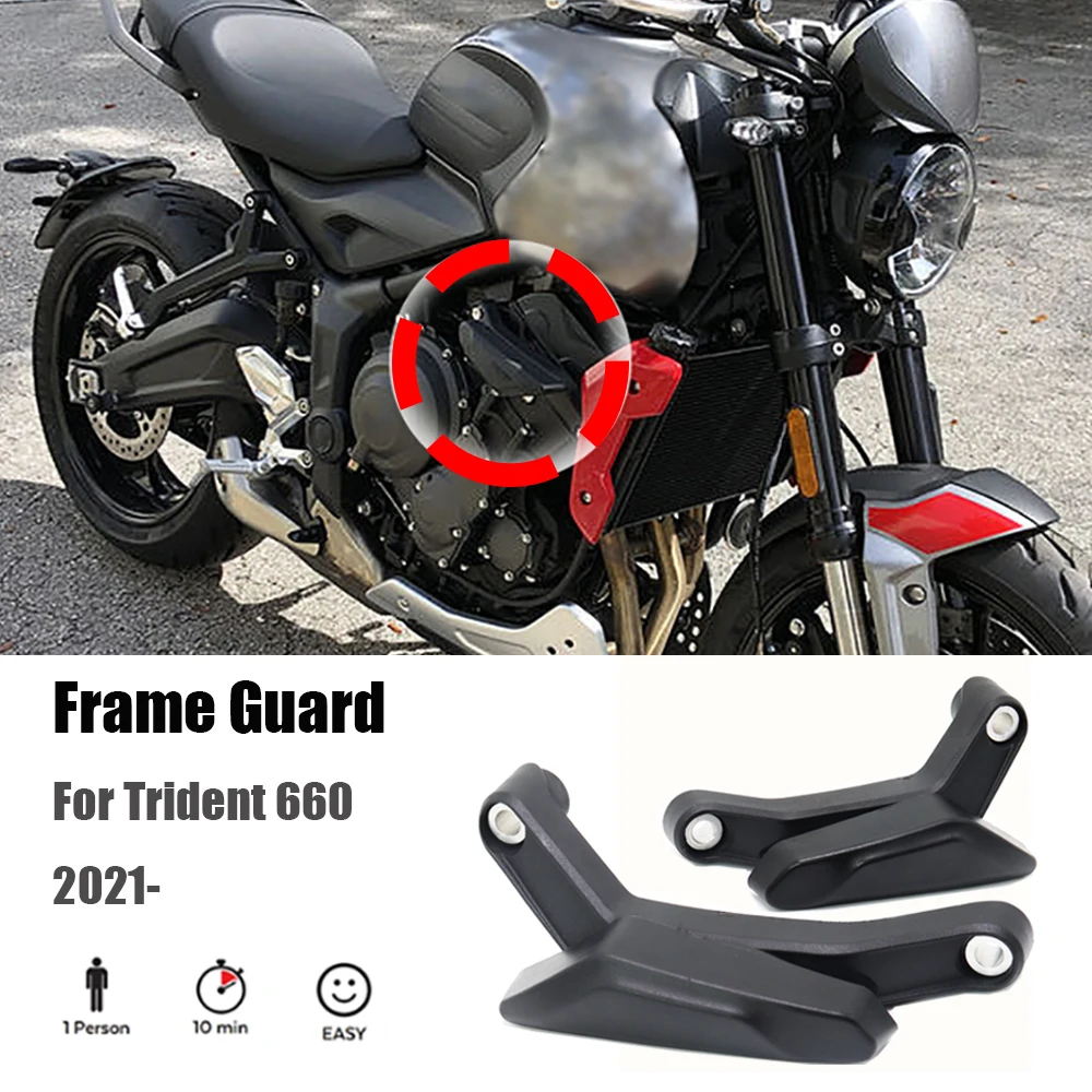 Fit For Trident 660 For Trident660 2021 2022 Motorcycle Frame Sliders Fairing Guard Crash Protector Bobbins Falling Protection