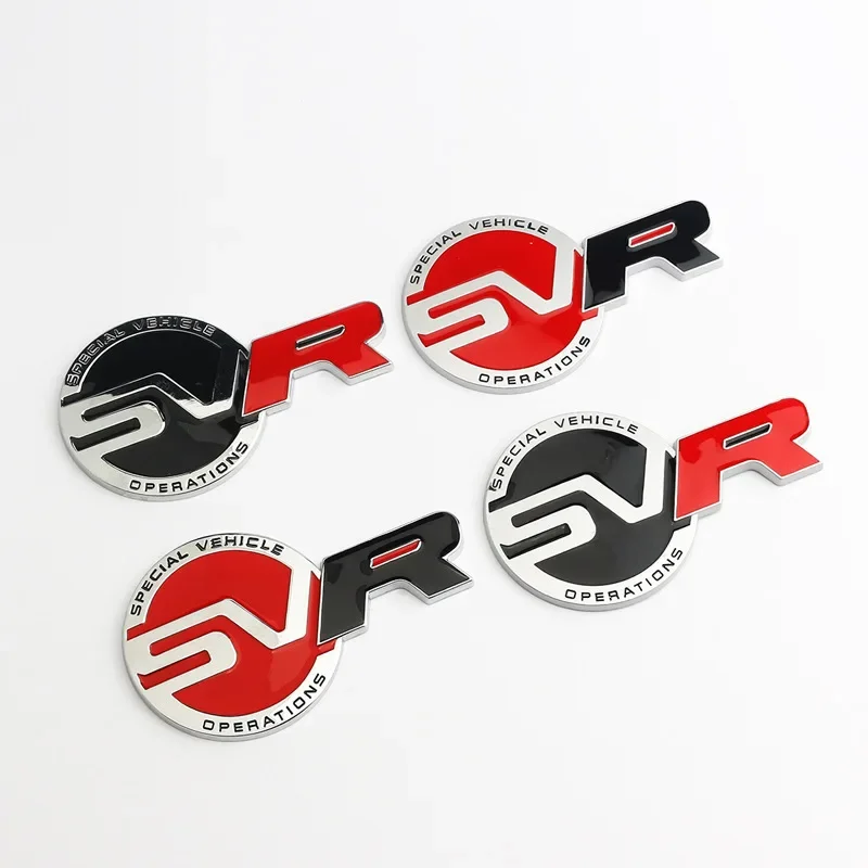 3D Metal Svr Special Vehicle Rear Trunk Logo Badge Emblem Sticker Per Range Land Rover Sport Decalcomanie