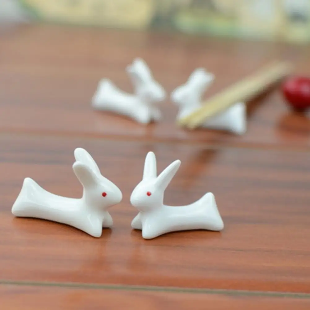 Ceramic Rabbit Incense Stick Rack Penholder Incense Burner Holder Chopstick Rest Table Decor For Kitchen Home Ornament