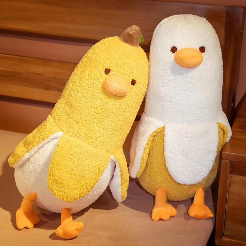 Funny Banana a Friend Duck Figure Homophony Stem Banana Duck Combination Plush Toy Creative Spoof Gift Children Toys