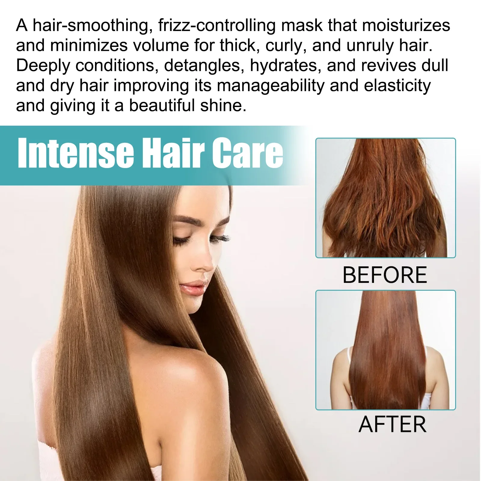 60ml Eelhoe Collagen Correction Straight Hair Cream Split Repair Smooth Frizz Damaged Hair Quality Free Straight Neck Cream